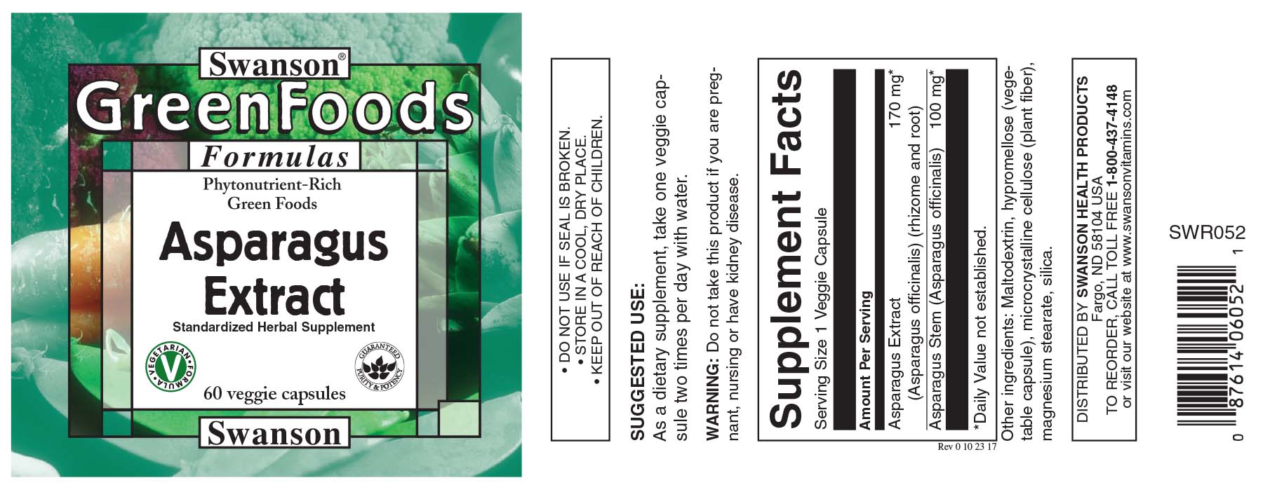 Asparagus extract Swanson Health Products Europe