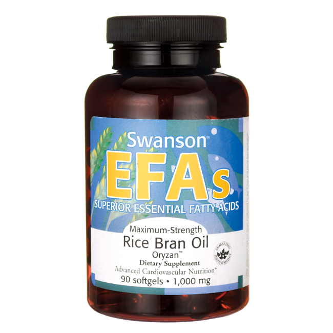 Maximum Strength Rice Bran Oil Oryzan Swanson Health Products Europe