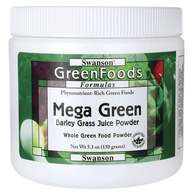 Mega Green (Barley Grass Powder) Swanson Health Products Europe