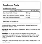 Complesso di semi d'uva, tèverde e corteccia di pino  