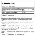 Vitamins D3 & K2 - 2,000 IU & 75 mcg